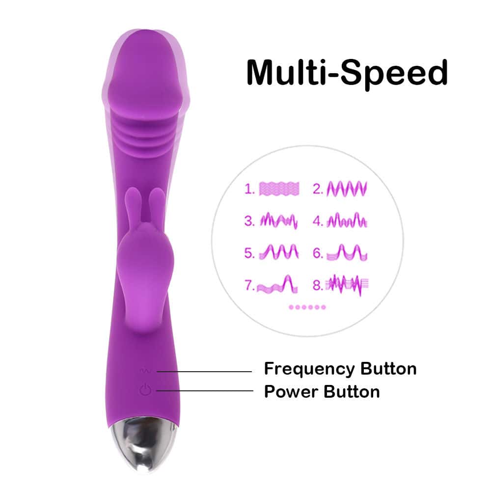 Multi Speed USB Rechargeable Rabbit Vibrator
