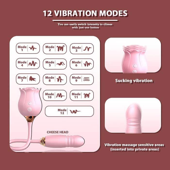 12 Frequency Rose Clitoral Sucking  Jumping Egg - Image 16