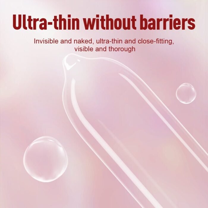 e842830d37e0f625 GJG 001 Series Ultra-Thin Zero Distance Natural Latex Rubber Condoms 3PCS - Image 3