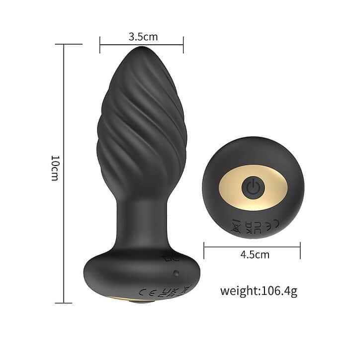 App Control / Wireless Screw Vibrating Anal Plug - Image 7