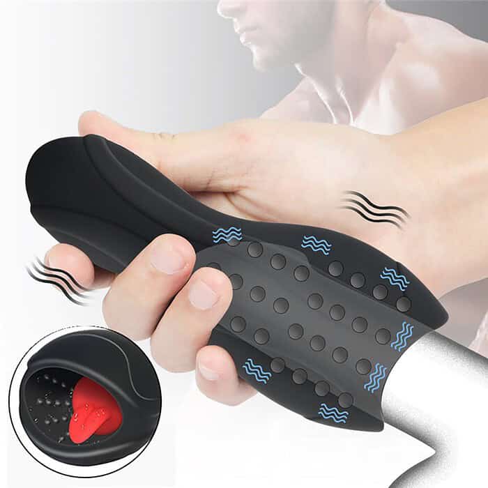 Tongue lick tongue lift trainer Penis exercise masturbator - Image 3