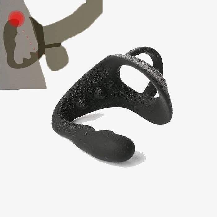 Silicone Prostate Massager P Spot Butt Plug Cock Ring - Image 4