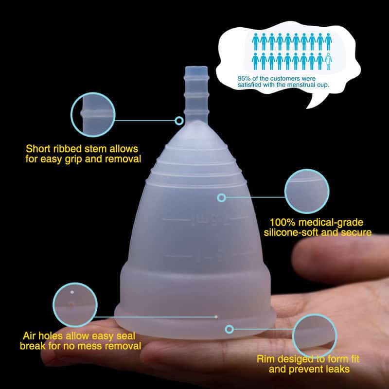 Reusable Menstrual Cup Feminine Hygiene Period Cup