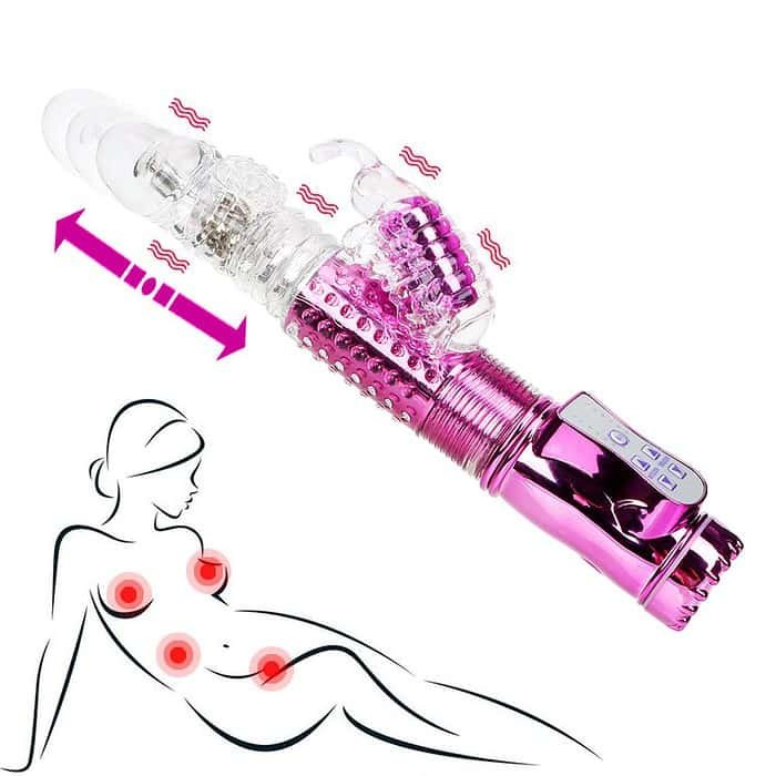 Rechargeable Powerful 10 Speed Rampant Rabbit Vibrator - Image 4