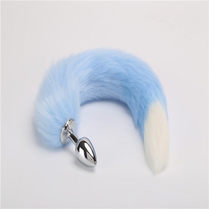 False Fox Tail With Metal Anal-Butt Plug - Image 5