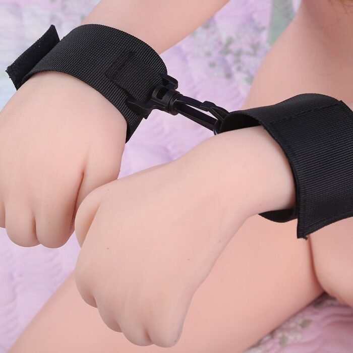 Fetish Bed Restraint Bondage Hands Ankle Cuffs - Image 3