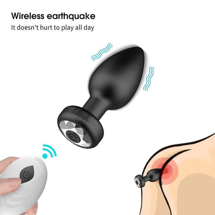 Wireless Remote Control Vibrating Silicone Anal Plug - Image 7
