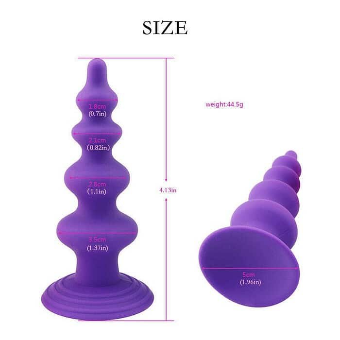 10 Speed Vibrator Anal Plug Beads Dildo G-Spot Silicone Suction Cup Sex Toy - Image 10