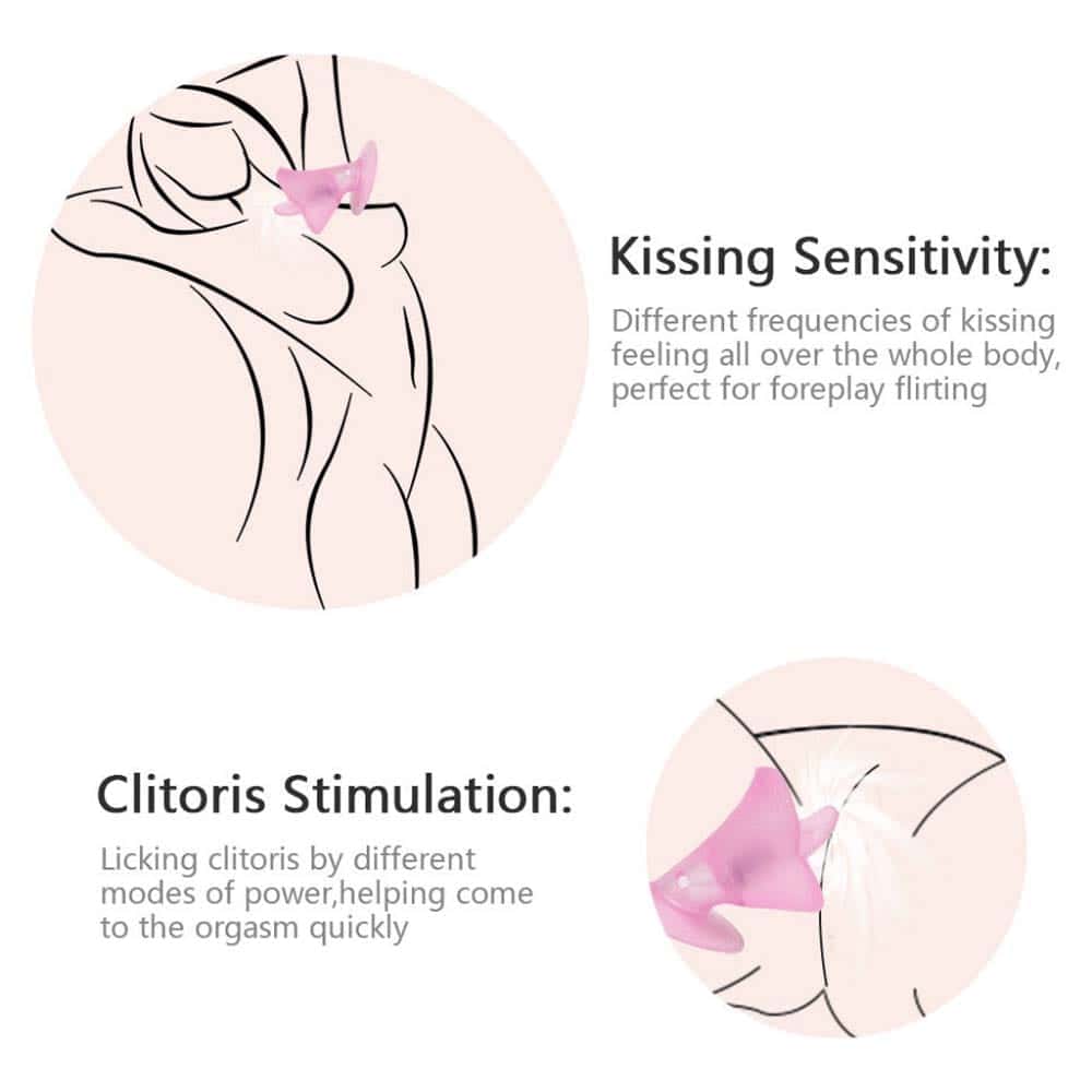 G Spot Suction Cup Tongue Vibrator Pussy Massager