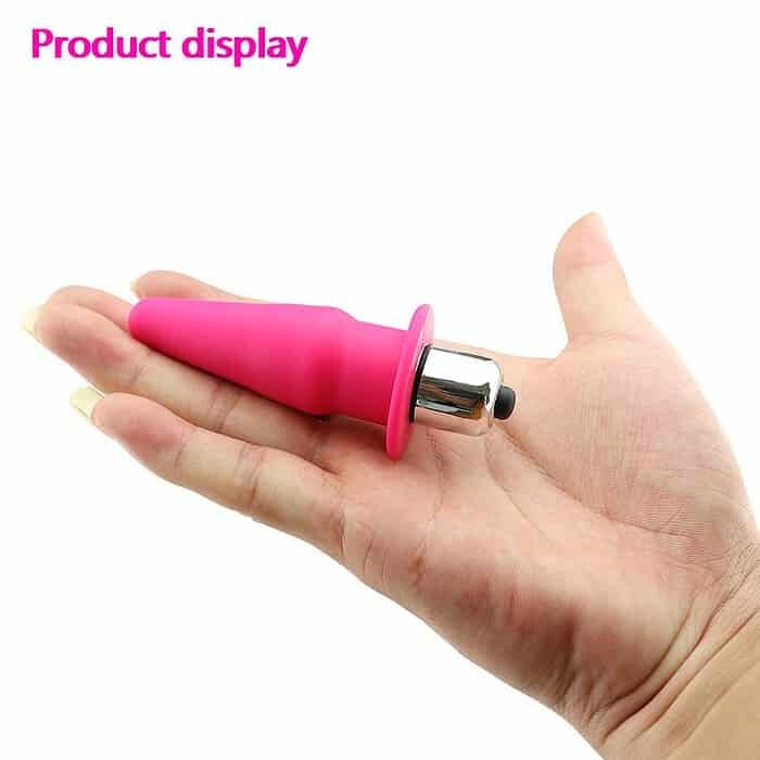 Vibrating Butt Plug Dildo Vibrator Anal Plug Silicone Adult Sex Toy - Image 4