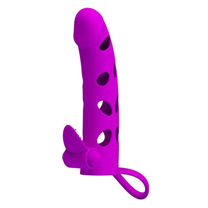 Vibrating Silicone Exciting Stimulation Extended Sleeve - Image 3