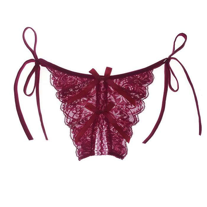 Sexy Underwear Fun Lace-edged Tied Underwear - Image 4