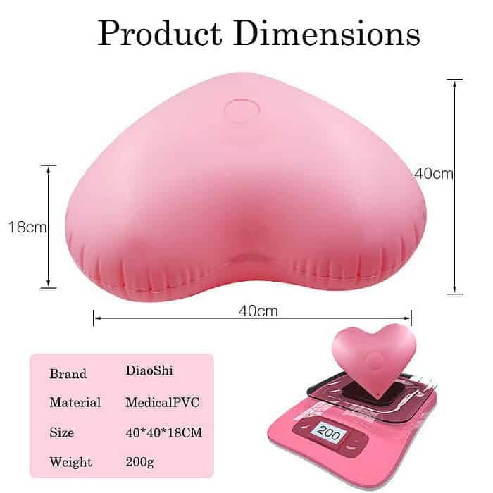 Sit And Ride Inflatable heart Seat With Vibrating Dildo - Image 4