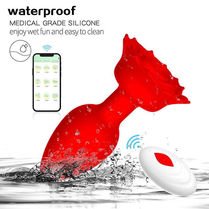 fdaed748f5e427f0 APP Control Rose Anal Plug - Image 27