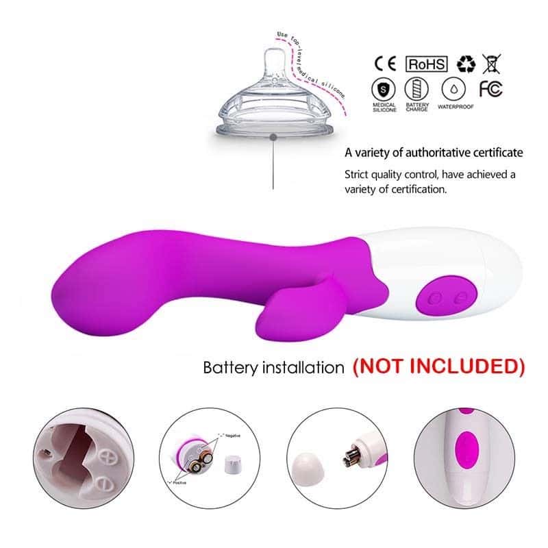 30 Speed Silicone Dual Rabbit Vibrator